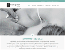 Tablet Screenshot of naprapatenmelhus.no